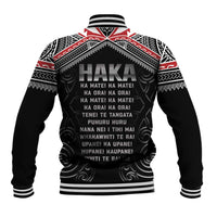 New Zealand Aotearoa Baseball Jacket Traditional Kapa Haka