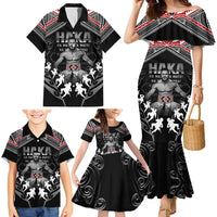 New Zealand Aotearoa Family Matching Mermaid Dress and Hawaiian Shirt Traditional Kapa Haka LT05 - Polynesian Pride