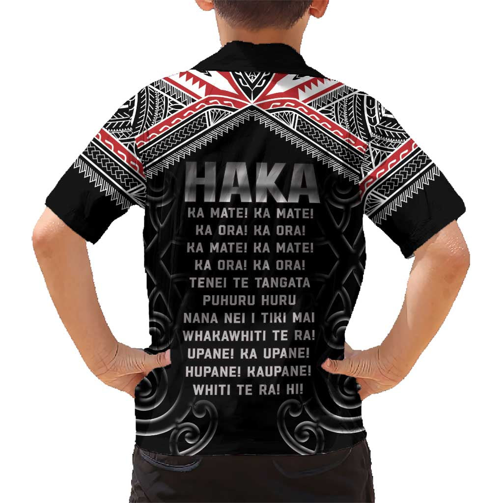 New Zealand Aotearoa Family Matching Short Sleeve Bodycon Dress and Hawaiian Shirt Traditional Kapa Haka LT05 - Polynesian Pride
