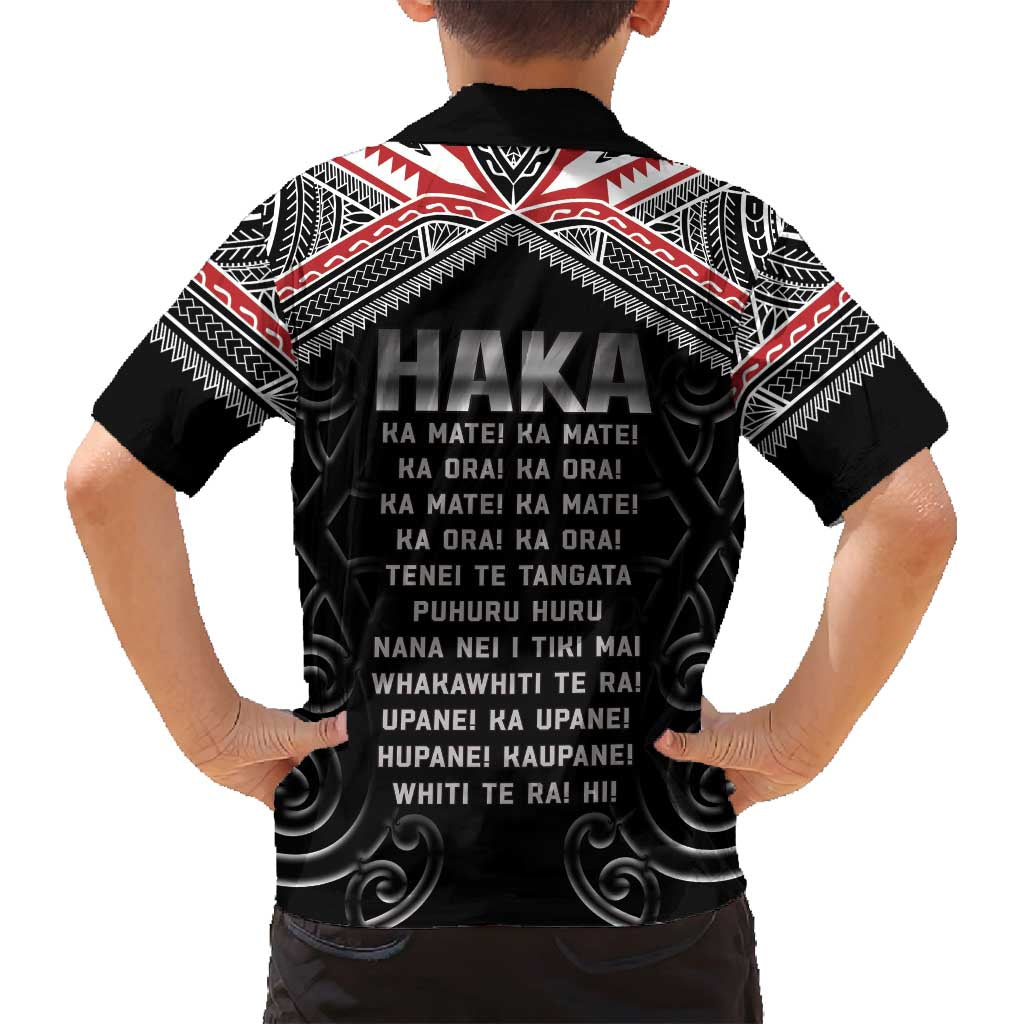 New Zealand Aotearoa Family Matching Summer Maxi Dress and Hawaiian Shirt Traditional Kapa Haka LT05 - Polynesian Pride