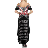 New Zealand Aotearoa Family Matching Summer Maxi Dress and Hawaiian Shirt Traditional Kapa Haka LT05 - Polynesian Pride