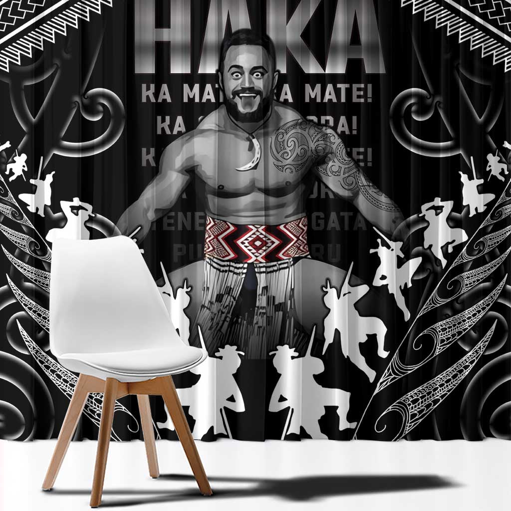 New Zealand Aotearoa Window Curtain Traditional Kapa Haka LT05 - Polynesian Pride