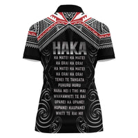 New Zealand Aotearoa Women Polo Shirt Traditional Kapa Haka