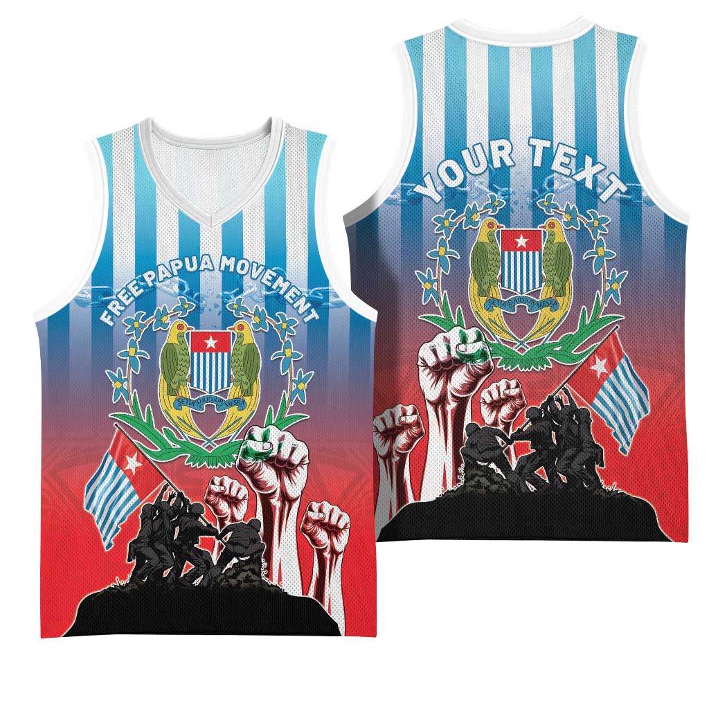 Personalised Free West Papua Basketball Jersey One People One Soul Unique Style - Polynesian Pride