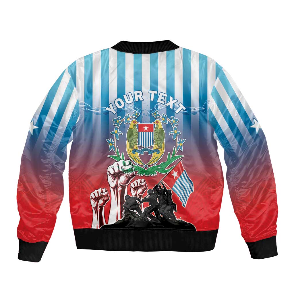 Personalised Free West Papua Bomber Jacket One People One Soul Unique Style - Polynesian Pride