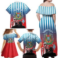 Personalised Free West Papua Family Matching Off Shoulder Maxi Dress and Hawaiian Shirt One People One Soul Unique Style LT05 - Polynesian Pride