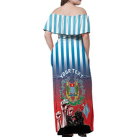 Personalised Free West Papua Family Matching Off Shoulder Maxi Dress and Hawaiian Shirt One People One Soul Unique Style LT05 - Polynesian Pride