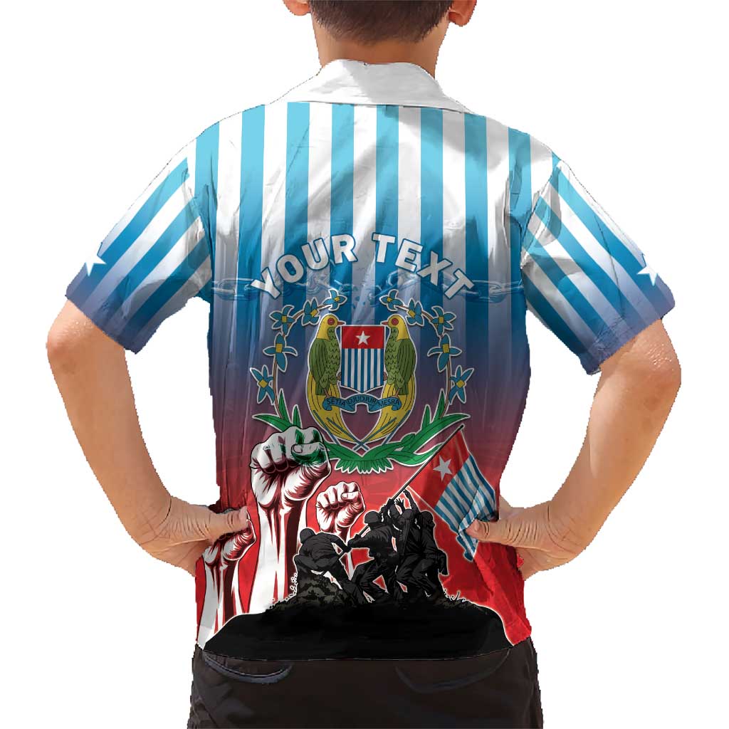 Personalised Free West Papua Family Matching Short Sleeve Bodycon Dress and Hawaiian Shirt One People One Soul Unique Style LT05 - Polynesian Pride