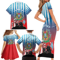Personalised Free West Papua Family Matching Short Sleeve Bodycon Dress and Hawaiian Shirt One People One Soul Unique Style LT05 - Polynesian Pride