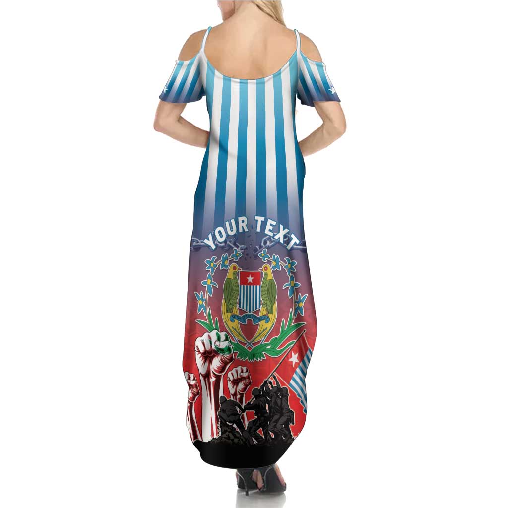 Personalised Free West Papua Family Matching Summer Maxi Dress and Hawaiian Shirt One People One Soul Unique Style LT05 - Polynesian Pride