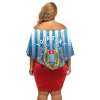 Personalised Free West Papua Off Shoulder Short Dress One People One Soul Unique Style - Polynesian Pride