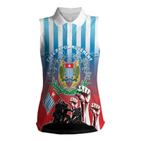 Personalised Free West Papua Women Sleeveless Polo Shirt One People One Soul Unique Style - Polynesian Pride