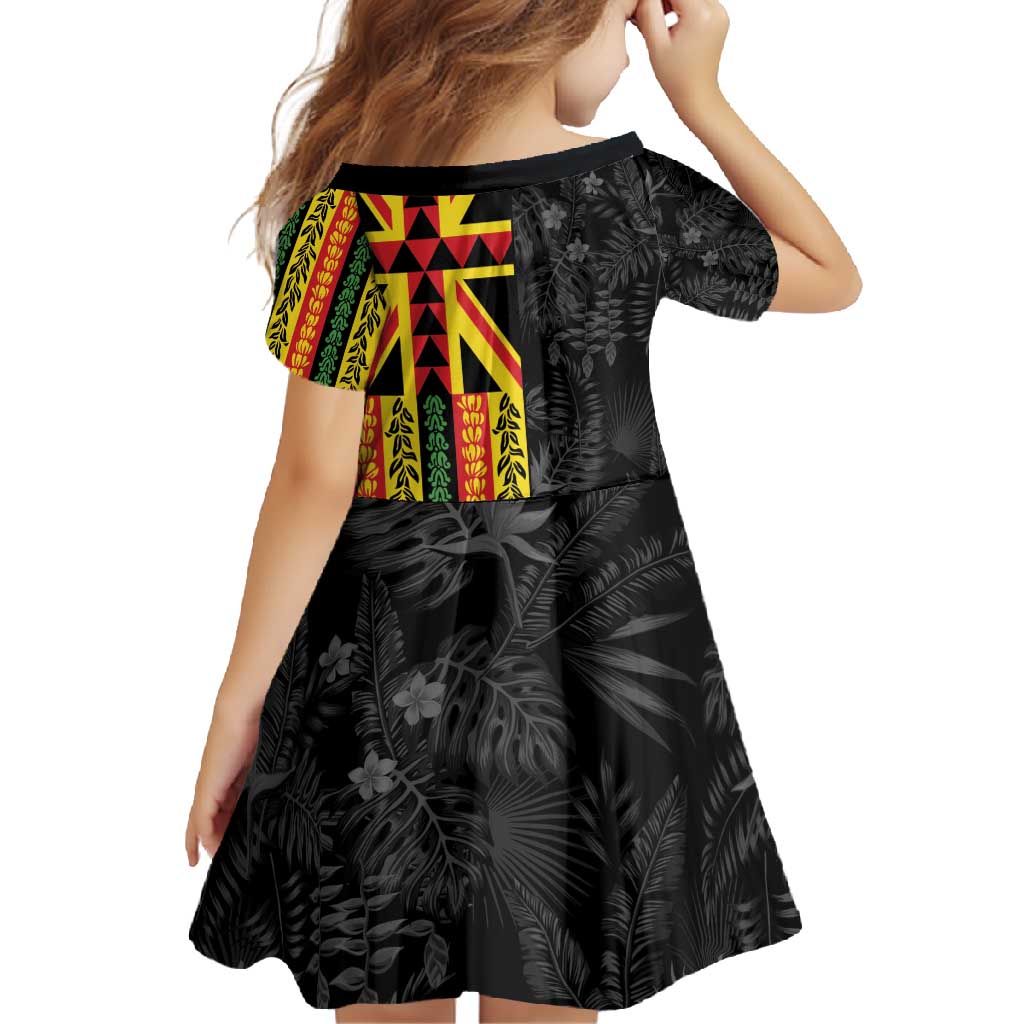 Hawaii Maoli Spirit Family Matching Off Shoulder Maxi Dress and Hawaiian Shirt Kakau Pattern With Flower Lei LT05 - Polynesian Pride