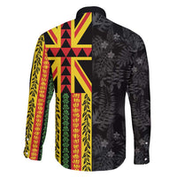 Hawaii Maoli Spirit Family Matching Summer Maxi Dress and Hawaiian Shirt Kakau Pattern With Flower Lei LT05 - Polynesian Pride