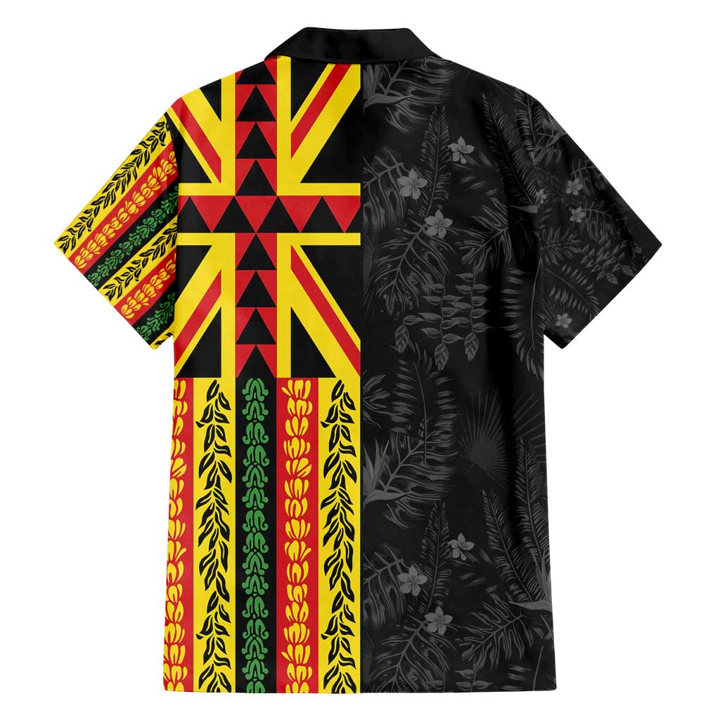 Hawaii Maoli Spirit Family Matching Tank Maxi Dress and Hawaiian Shirt Kakau Pattern With Flower Lei LT05 - Polynesian Pride