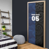 France And New Zealand Rugby Custom Door Cover Les Bleus Rooster With Maori Tiki LT05 - Polynesian Pride