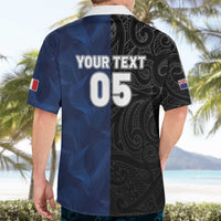 France And New Zealand Rugby Custom Hawaiian Shirt Les Bleus Rooster With Maori Tiki LT05 - Polynesian Pride