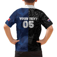 France And New Zealand Rugby Custom Hawaiian Shirt Les Bleus Rooster With Maori Tiki LT05 - Polynesian Pride