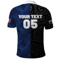France And New Zealand Rugby Custom Polo Shirt Les Bleus Rooster With Maori Tiki LT05 - Polynesian Pride
