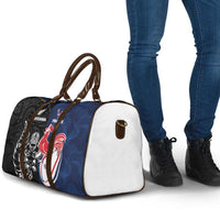 France And New Zealand Rugby Travel Bag Les Bleus Rooster With Maori Tiki LT05 - Polynesian Pride