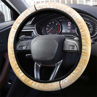 New Zealand Aotearoa Cockatoo Steering Wheel Cover Maori Pattern With Pohutukawa Flowers
