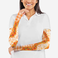 Orange Hawaii Palaka Arm Sleeves Hawaiian Ilima Lei
