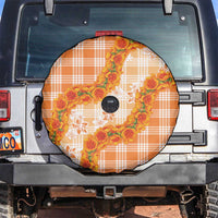 Orange Hawaii Palaka Spare Tire Cover Hawaiian Ilima Lei