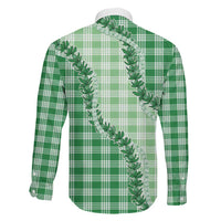 Green Hawaii Palaka Family Matching Mermaid Dress and Hawaiian Shirt Hawaiian Pikake Lei LT05 - Polynesian Pride