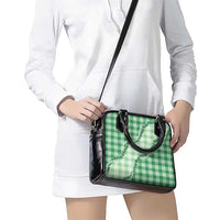 Green Hawaii Palaka Shoulder Handbag Hawaiian Pikake Lei