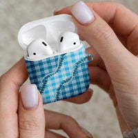 Blue Hawaii Palaka AirPods Case Hawaiian Pikake Lei