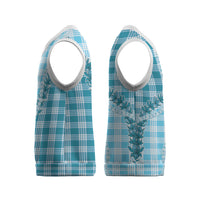 Blue Hawaii Palaka Christmas Knitted V-Neck Vest Hawaiian Pikake Lei LT05 - Polynesian Pride