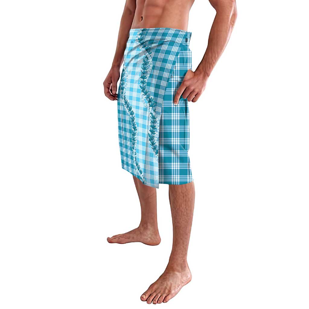 Blue Hawaii Palaka Lavalava Hawaiian Pikake Lei