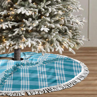 Blue Hawaii Palaka Tree Skirt Hawaiian Pikake Lei LT05 - Polynesian Pride