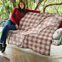 Beige Hawaii Palaka Quilt Hawaiian Pikake Lei