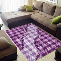 Violet Hawaii Palaka Area Rug Hawaiian Pikake Lei