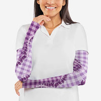 Violet Hawaii Palaka Arm Sleeves Hawaiian Pikake Lei