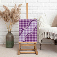 Violet Hawaii Palaka Canvas Wall Art Hawaiian Pikake Lei