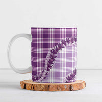 Violet Hawaii Palaka Ceramic Mug Hawaiian Pikake Lei