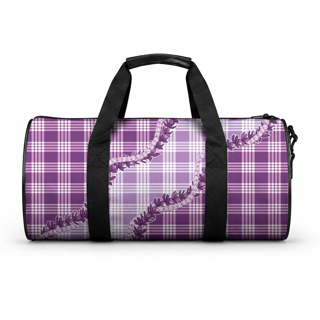 Violet Hawaii Palaka Duffle Bag Hawaiian Pikake Lei LT05 One size Violet - Polynesian Pride