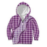 Violet Hawaii Palaka Kid Hoodie Hawaiian Pikake Lei