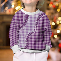 Violet Hawaii Palaka Kid Ugly Christmas Sweater Hawaiian Pikake Lei LT05 - Polynesian Pride