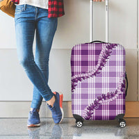 Violet Hawaii Palaka Luggage Cover Hawaiian Pikake Lei