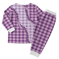 Violet Hawaii Palaka Christmas Pajama Set Hawaiian Pikake Lei LT05 - Polynesian Pride