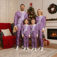 Violet Hawaii Palaka Christmas Pajama Set Hawaiian Pikake Lei LT05 - Polynesian Pride