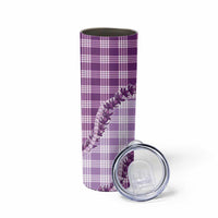 Violet Hawaii Palaka Skinny Tumbler Hawaiian Pikake Lei