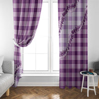Violet Hawaii Palaka Window Curtain Hawaiian Pikake Lei