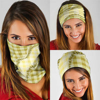 Yellow Hawaii Palaka Neck Gaiter Hawaiian Pikake Lei