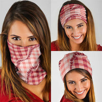 Red Hawaii Palaka Neck Gaiter Hawaiian Pikake Lei