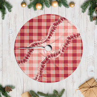 Red Hawaii Palaka Tree Skirt Hawaiian Pikake Lei LT05 Casual Red - Polynesian Pride