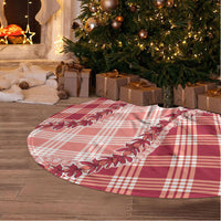 Red Hawaii Palaka Tree Skirt Hawaiian Pikake Lei LT05 - Polynesian Pride